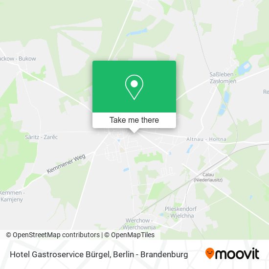 Hotel Gastroservice Bürgel map