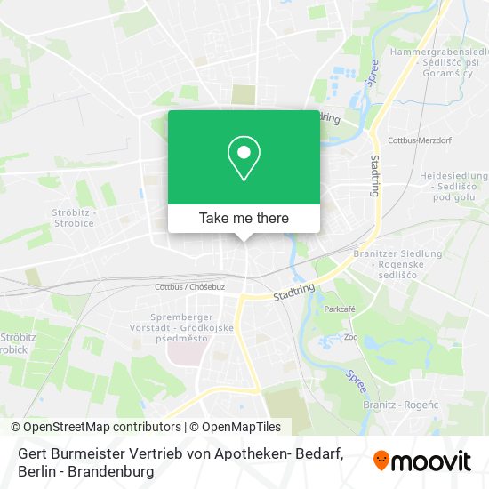 Gert Burmeister Vertrieb von Apotheken- Bedarf map