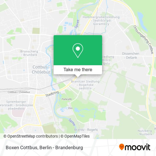 Boxen Cottbus map