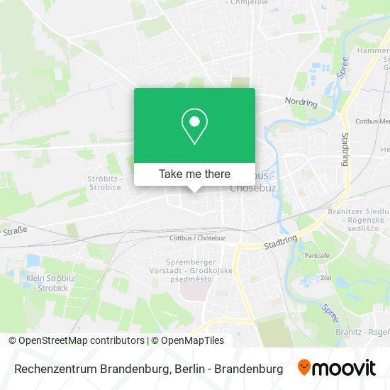 Rechenzentrum Brandenburg map