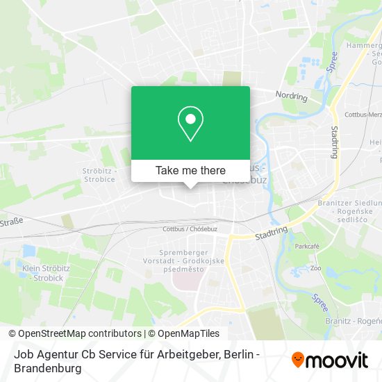 Job Agentur Cb Service für Arbeitgeber map