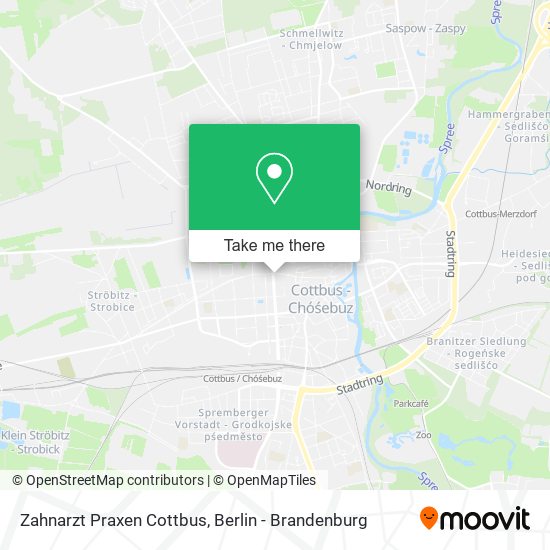 Zahnarzt Praxen Cottbus map