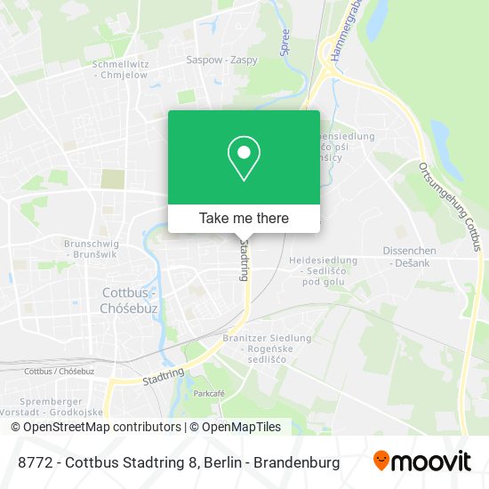 8772 - Cottbus Stadtring 8 map