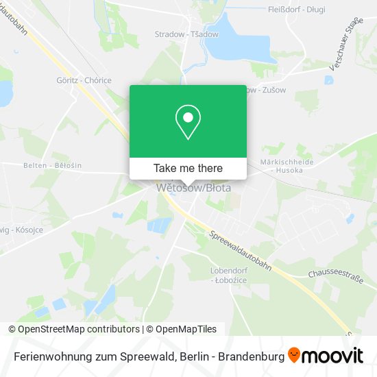 Ferienwohnung zum Spreewald map
