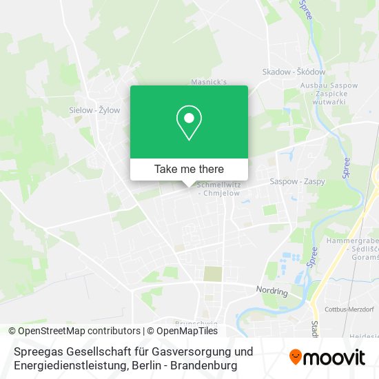 Карта Spreegas Gesellschaft für Gasversorgung und Energiedienstleistung