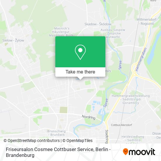 Friseursalon Cosmee Cottbuser Service map