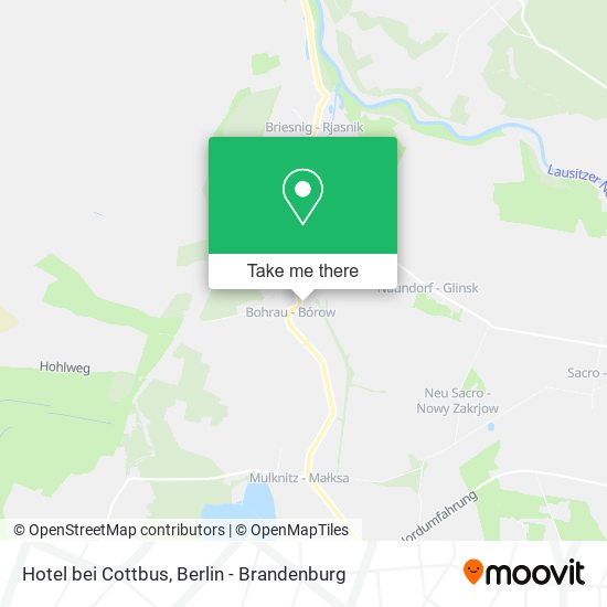 Hotel bei Cottbus map