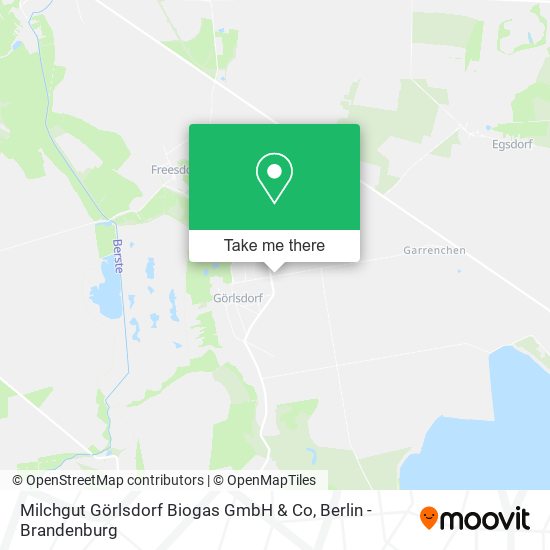 Карта Milchgut Görlsdorf Biogas GmbH & Co