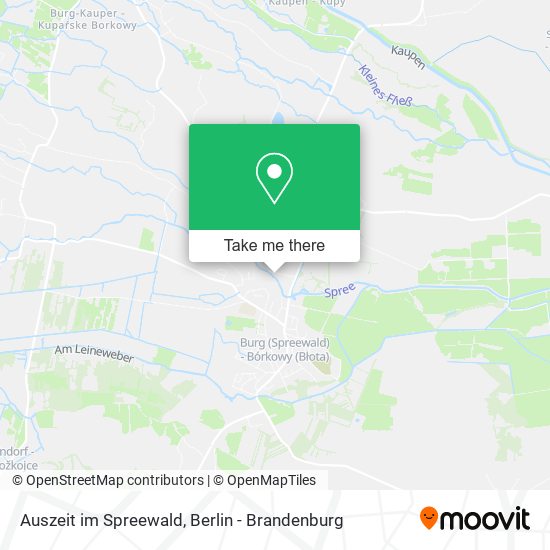 Auszeit im Spreewald map