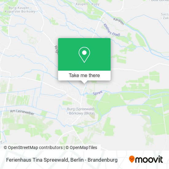 Карта Ferienhaus Tina Spreewald