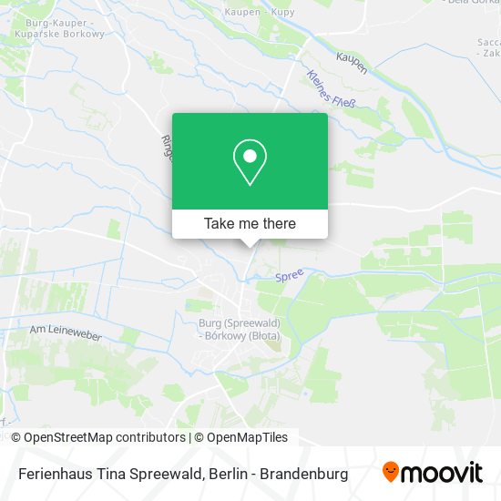 Ferienhaus Tina Spreewald map