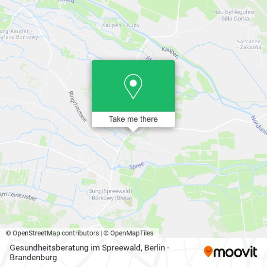 Gesundheitsberatung im Spreewald map