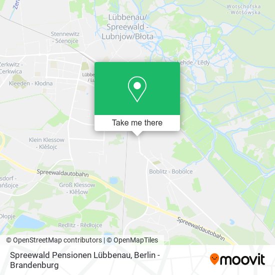 Spreewald Pensionen Lübbenau map