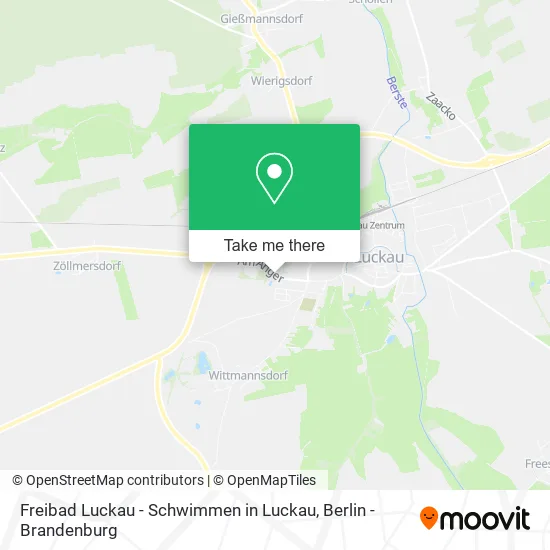 Карта Freibad Luckau - Schwimmen in Luckau