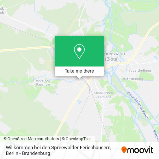 Willkommen bei den Spreewälder Ferienhäusern map