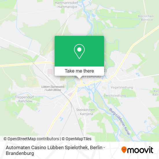Карта Automaten Casino Lübben Spielothek