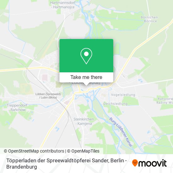 Töpperladen der Spreewaldtöpferei Sander map