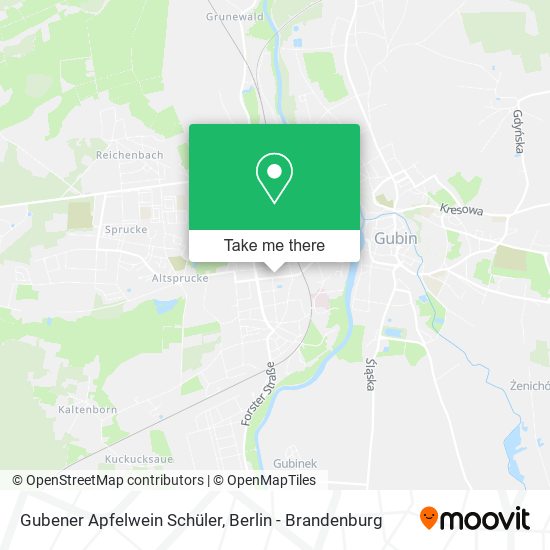 Gubener Apfelwein Schüler map