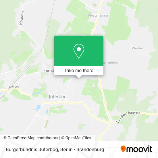 Карта Bürgerbündnis Jüterbog