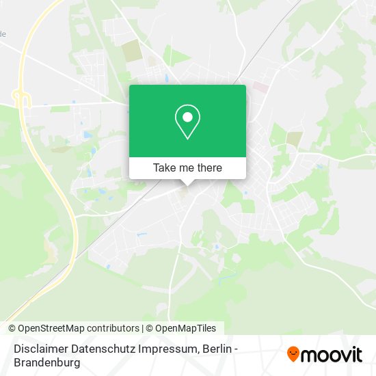 Disclaimer Datenschutz Impressum map