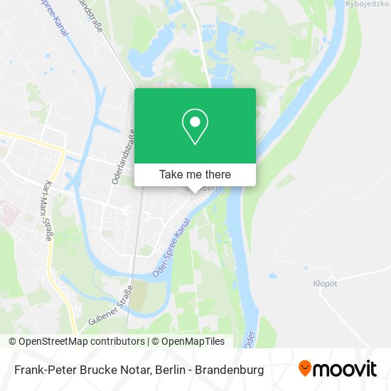 Frank-Peter Brucke Notar map