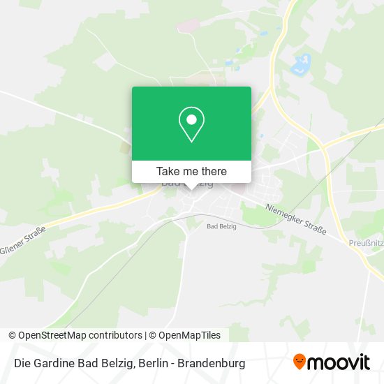 Die Gardine Bad Belzig map