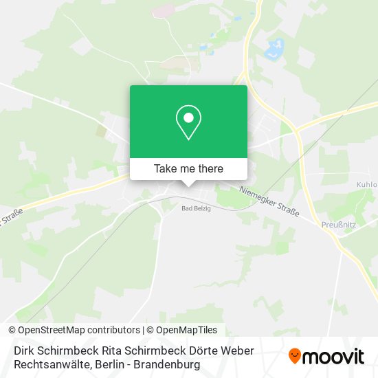 Карта Dirk Schirmbeck Rita Schirmbeck Dörte Weber Rechtsanwälte