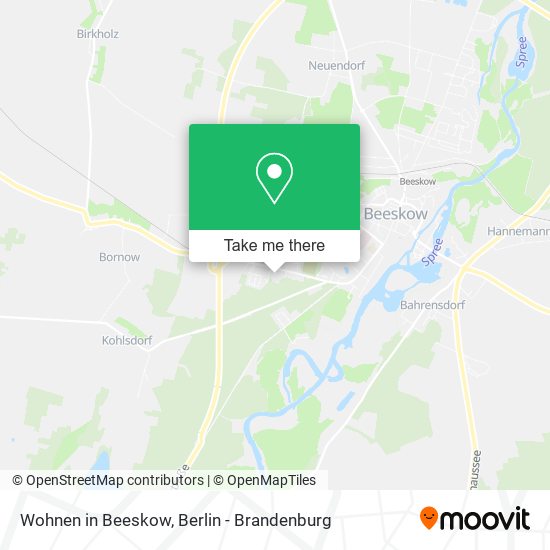 Wohnen in Beeskow map