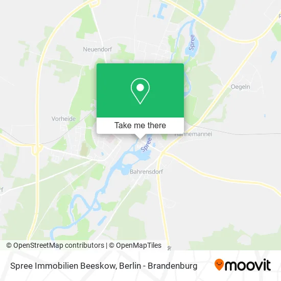 Карта Spree Immobilien Beeskow