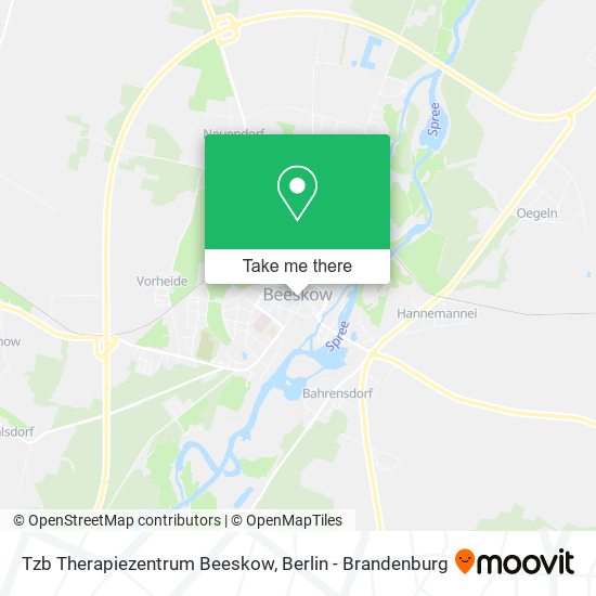 Tzb Therapiezentrum Beeskow map