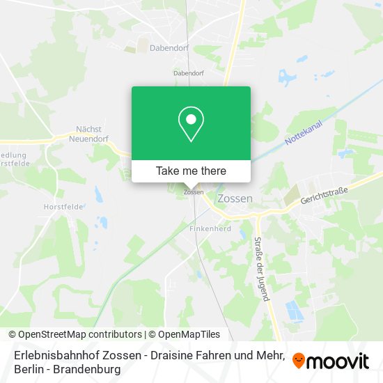 Erlebnisbahnhof Zossen - Draisine Fahren und Mehr map