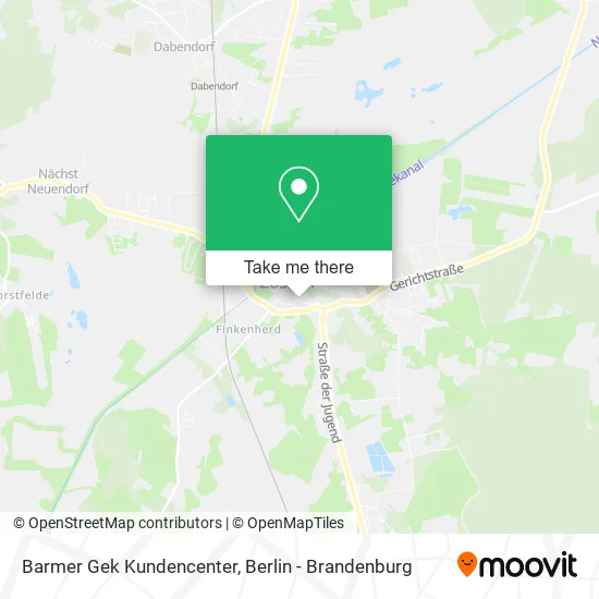 Карта Barmer Gek Kundencenter