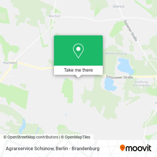 Agrarservice Schünow map