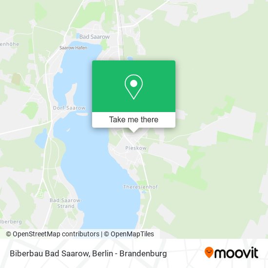 Biberbau Bad Saarow map