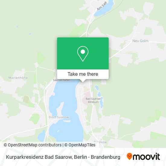 Kurparkresidenz Bad Saarow map