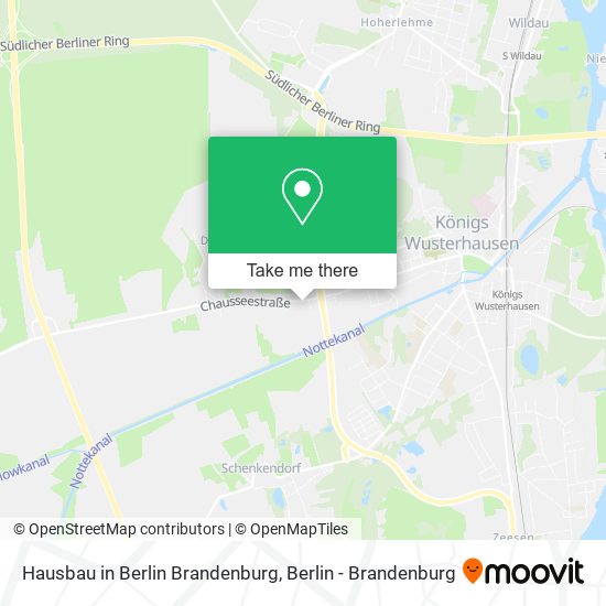 Карта Hausbau in Berlin Brandenburg