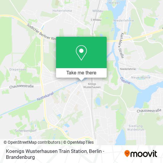 Koenigs Wusterhausen Train Station map