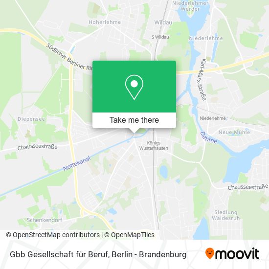 Gbb Gesellschaft für Beruf map