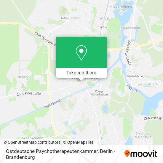 Карта Ostdeutsche Psychotherapeutenkammer