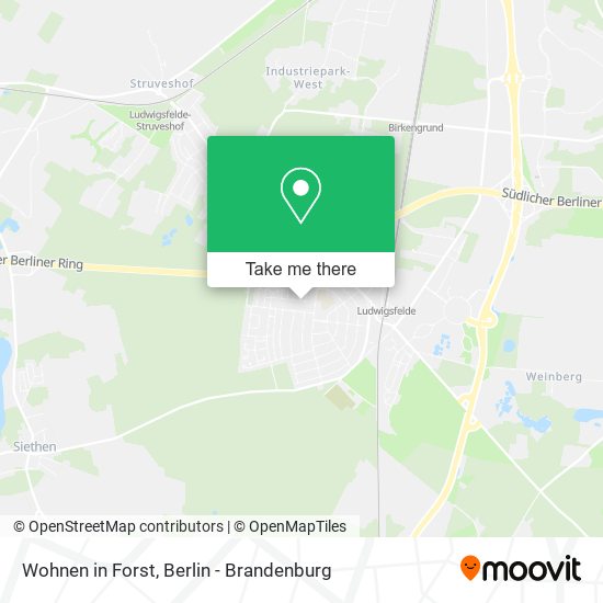 Карта Wohnen in Forst