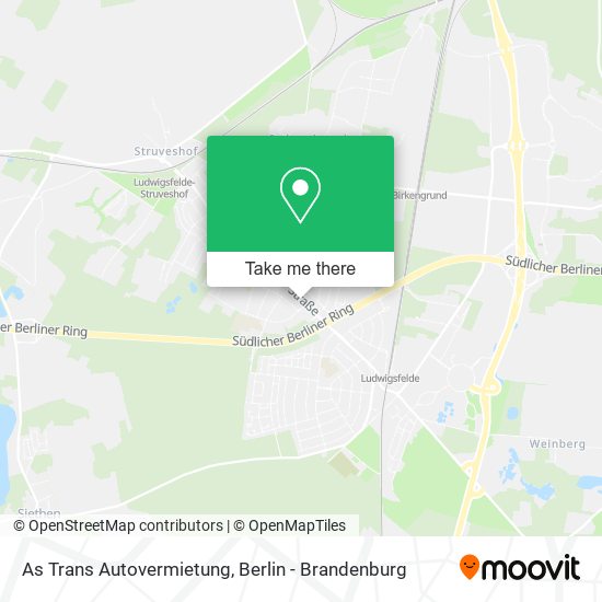 As Trans Autovermietung map