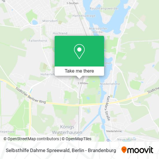 Selbsthilfe Dahme Spreewald map