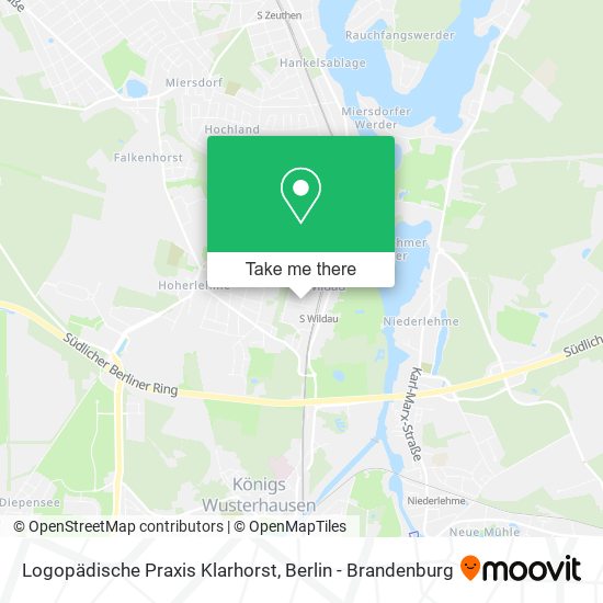 Logopädische Praxis Klarhorst map