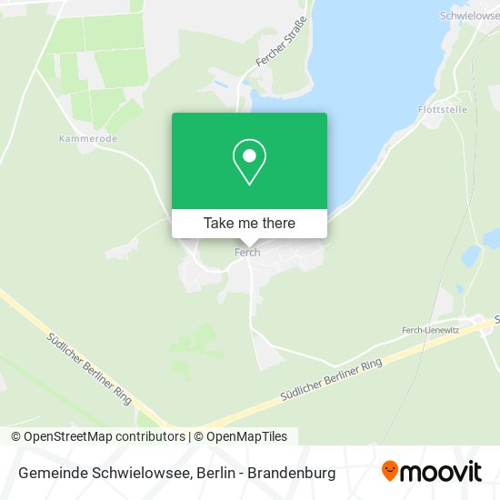 Карта Gemeinde Schwielowsee