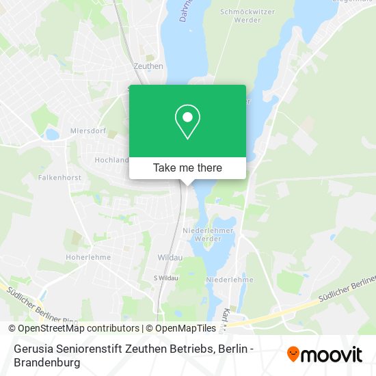 Gerusia Seniorenstift Zeuthen Betriebs map