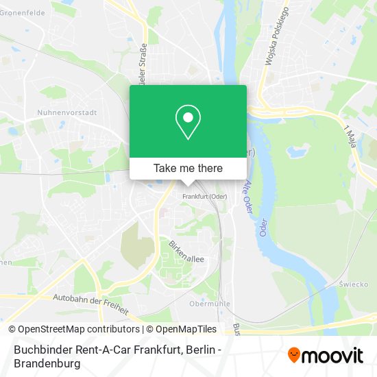 Buchbinder Rent-A-Car Frankfurt map