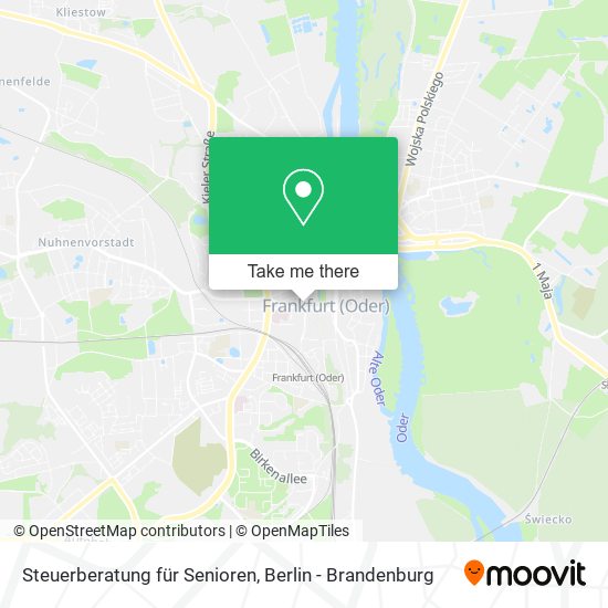 Steuerberatung für Senioren map