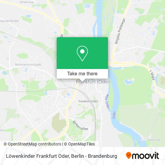 Löwenkinder Frankfurt Oder map