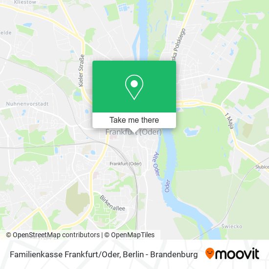 Карта Familienkasse Frankfurt/Oder