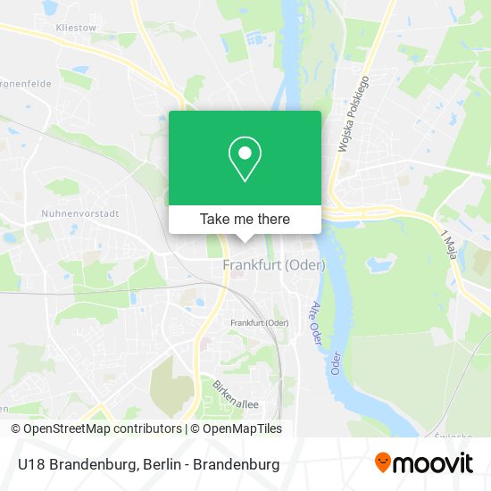 U18 Brandenburg map